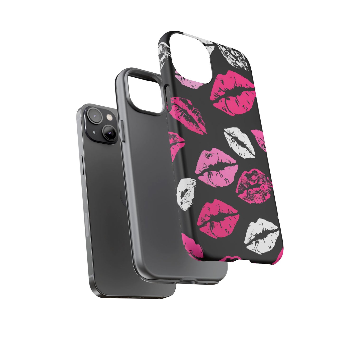 Lips Print iPhone Case - Stylish Tough Phone Cover