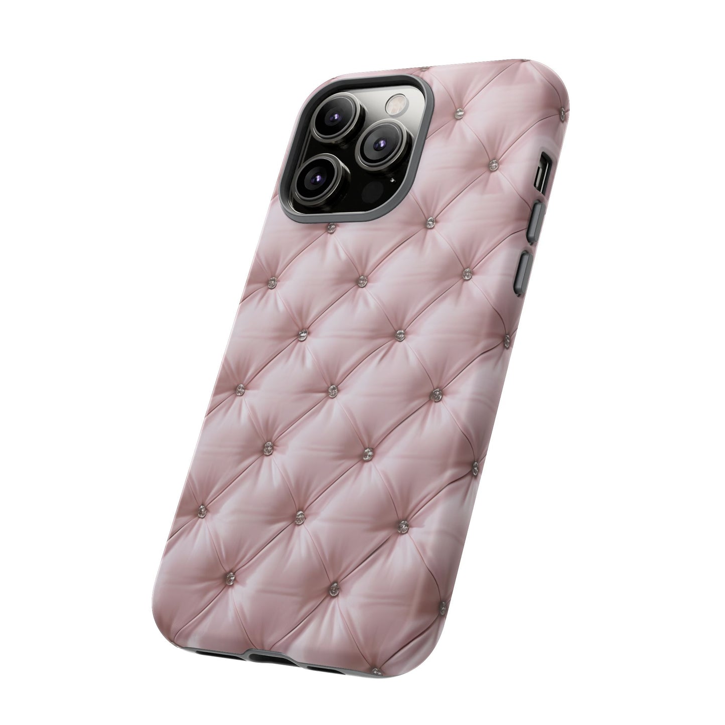 Luxury Pink Quilted Phone Case - Tough Cases for Stylish Protection