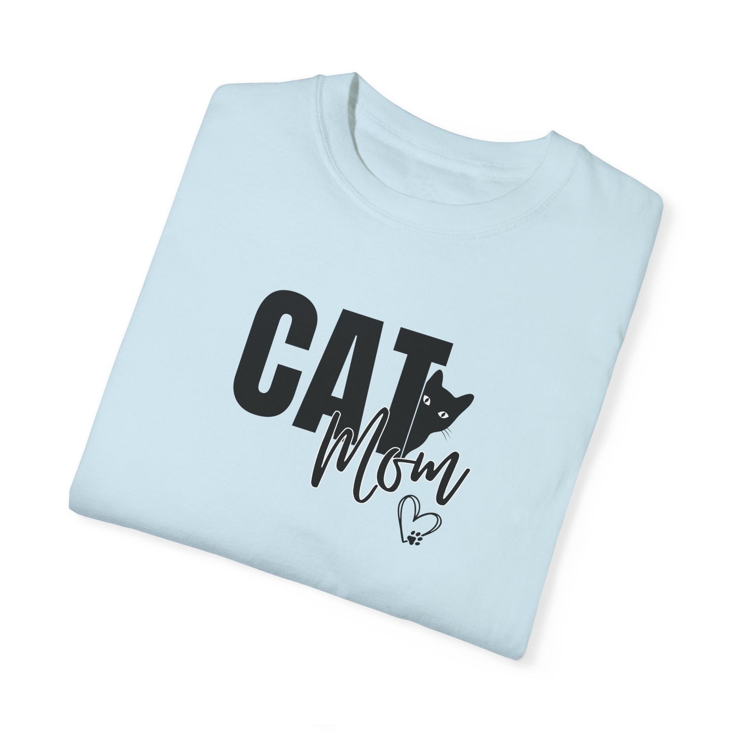Cat Mom Unisex Garment-Dyed T-Shirt – Perfect Gift for Cat Lovers