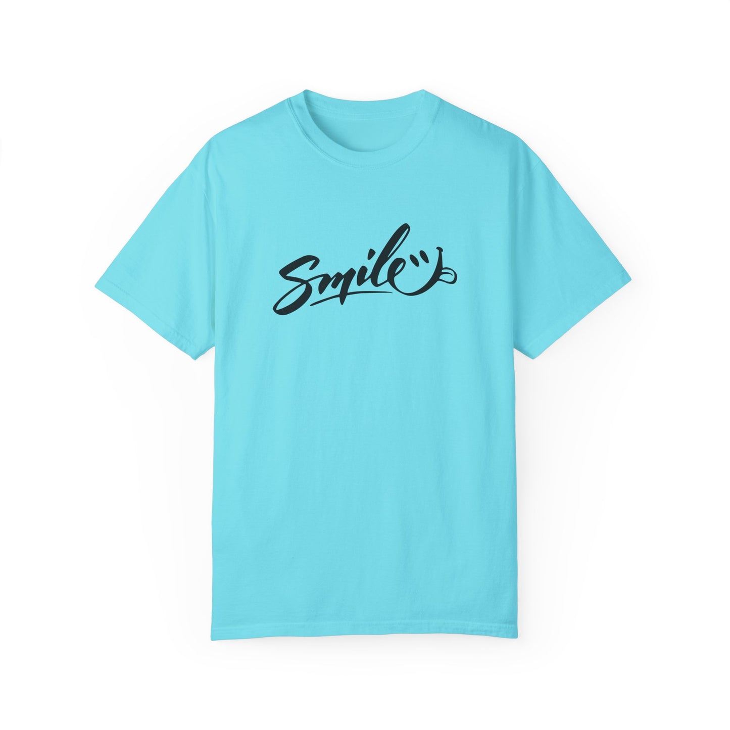 Unisex Smile T-Shirt | Garment-Dyed Cotton Tee for Everyday Joy