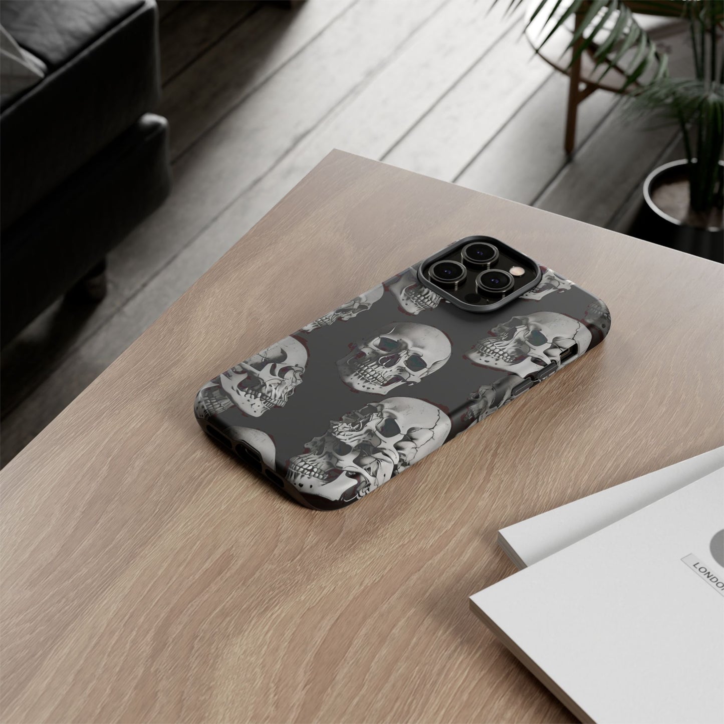 Skull Print Phone Case - Tough Cases for Bold Style