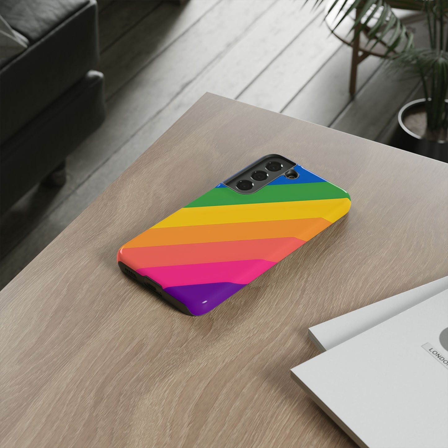 Vibrant Rainbow Phone Case - Tough & Stylish
