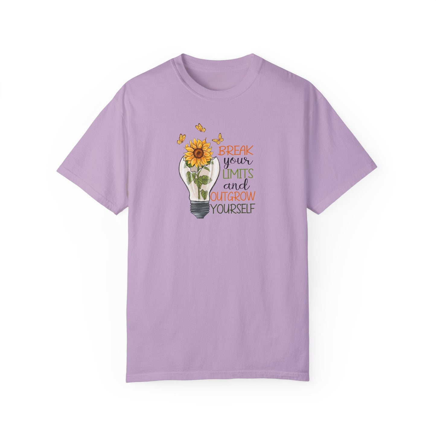 Inspiring Unisex T-Shirt - "Break Your Limits" Floral Design