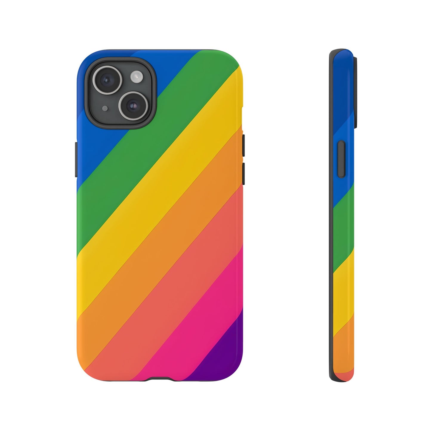 Vibrant Rainbow Phone Case - Tough & Stylish