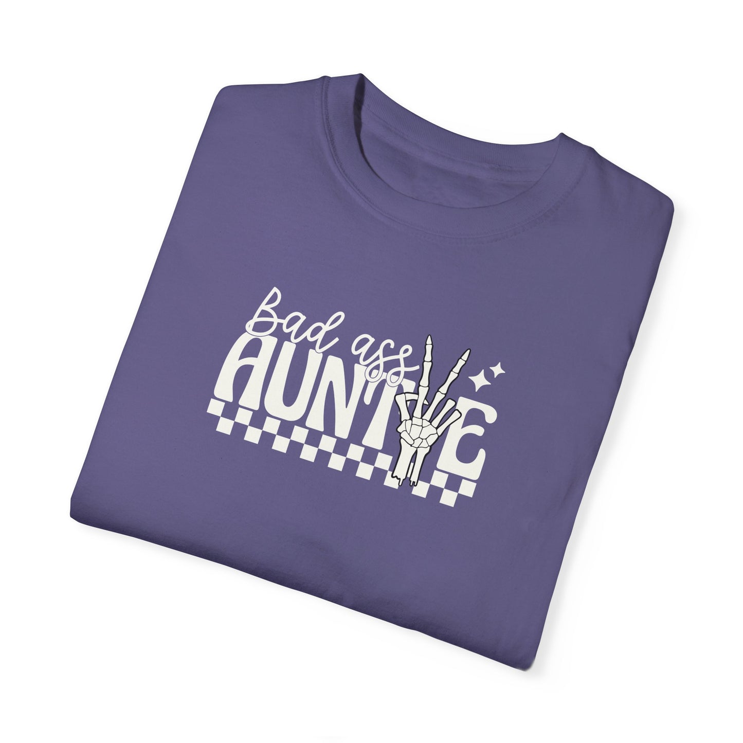 Bad Ass Aunt Unisex Garment-Dyed T-Shirt - Comfortable and Stylish Gift for Aunts