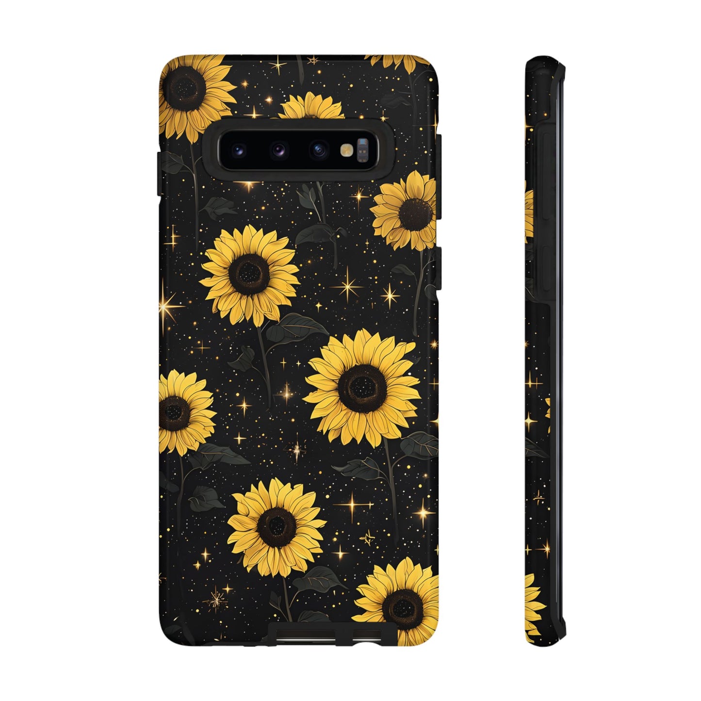 Sunflower Galaxy Tough Case - Durable Phone Cover with Floral Design