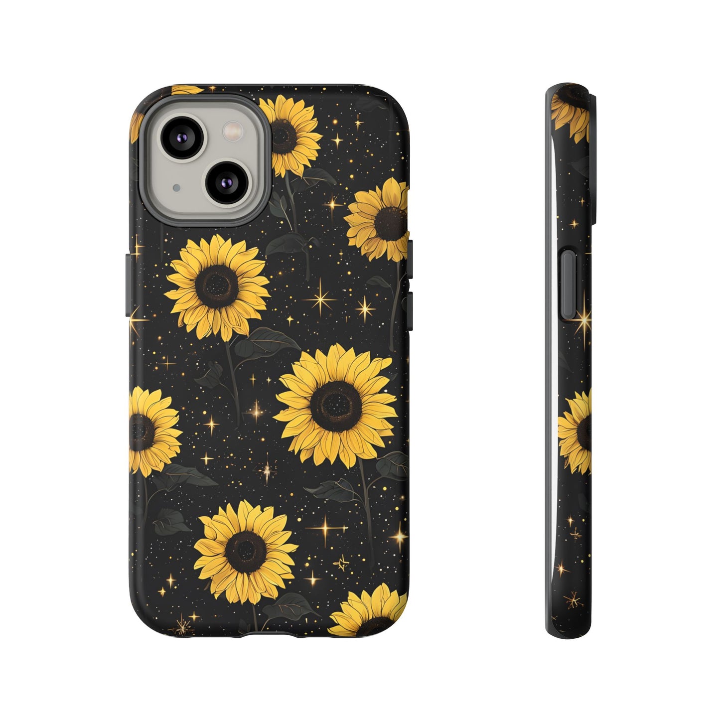 Sunflower Galaxy Tough Case - Durable Phone Cover with Floral Design
