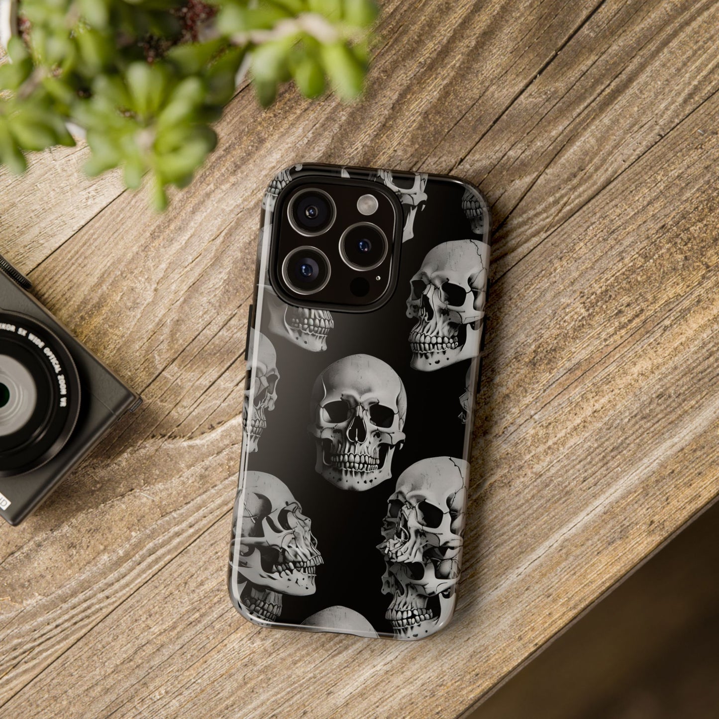 Skull Print Phone Case - Tough Cases for Bold Style