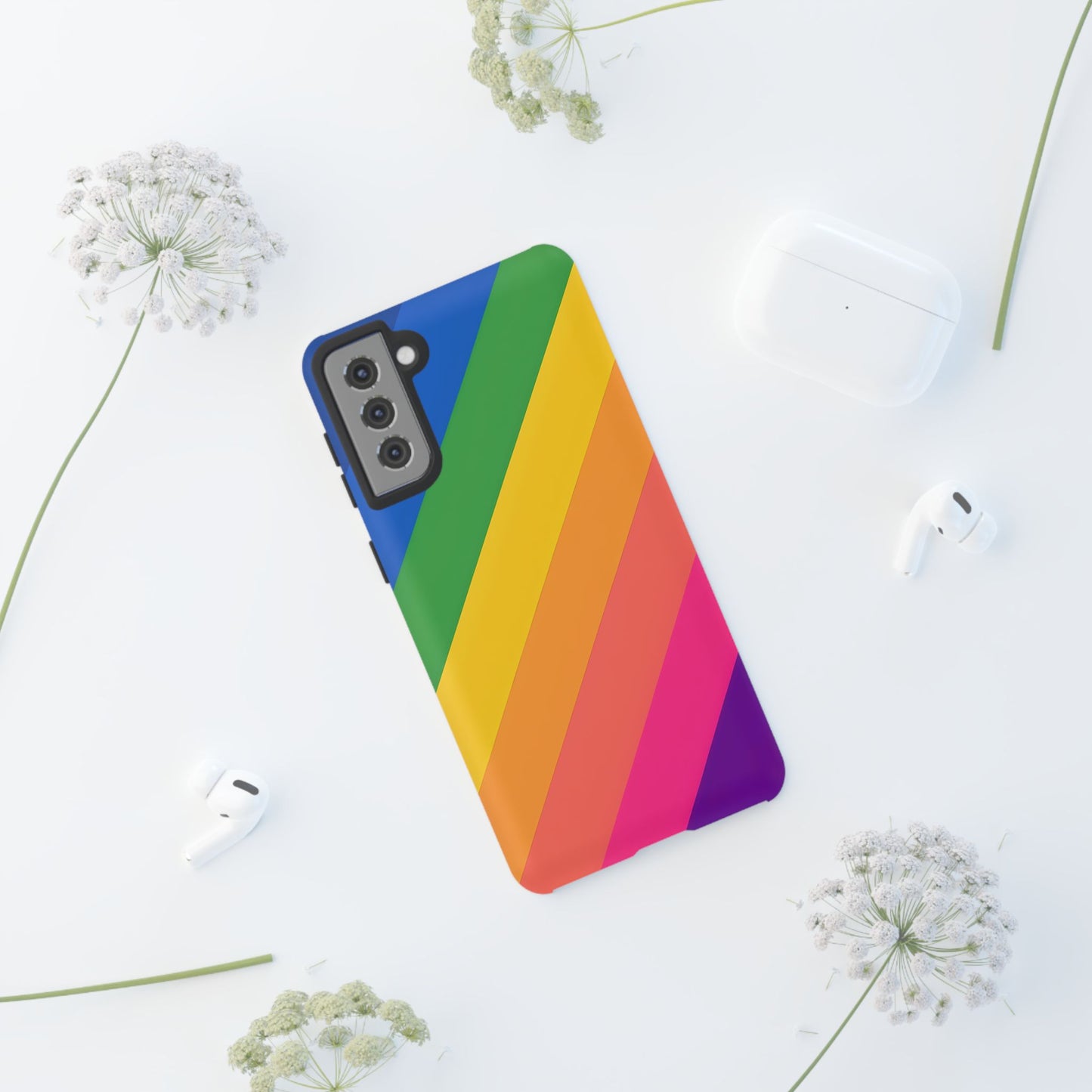 Vibrant Rainbow Phone Case - Tough & Stylish