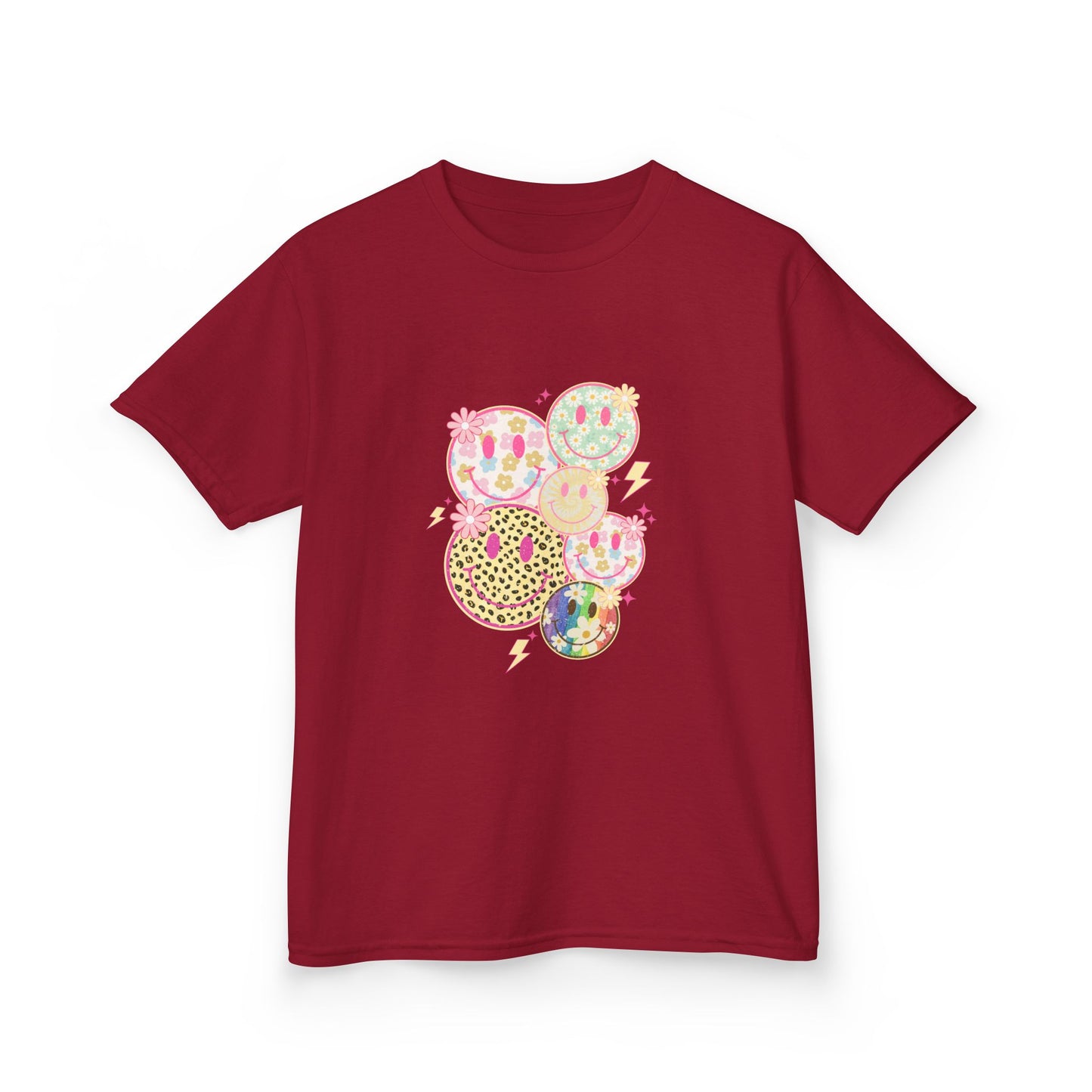 Kids Smiley Face Tee - Fun & Colorful Heavy Cotton™ Shirt