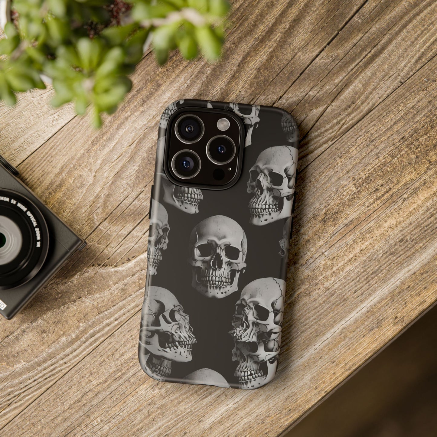 Skull Print Phone Case - Tough Cases for Bold Style
