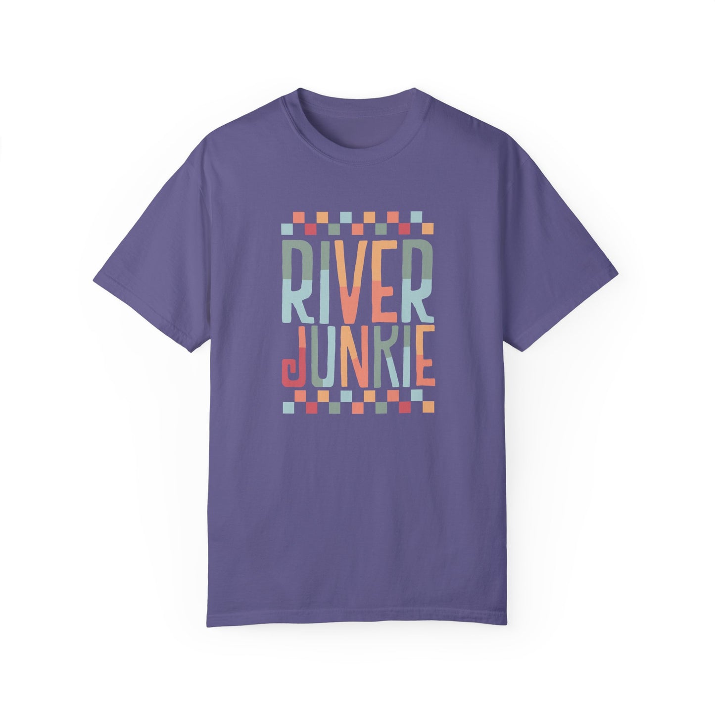 River Junkie Unisex Garment-Dyed T-Shirt - Perfect for Adventure Lovers