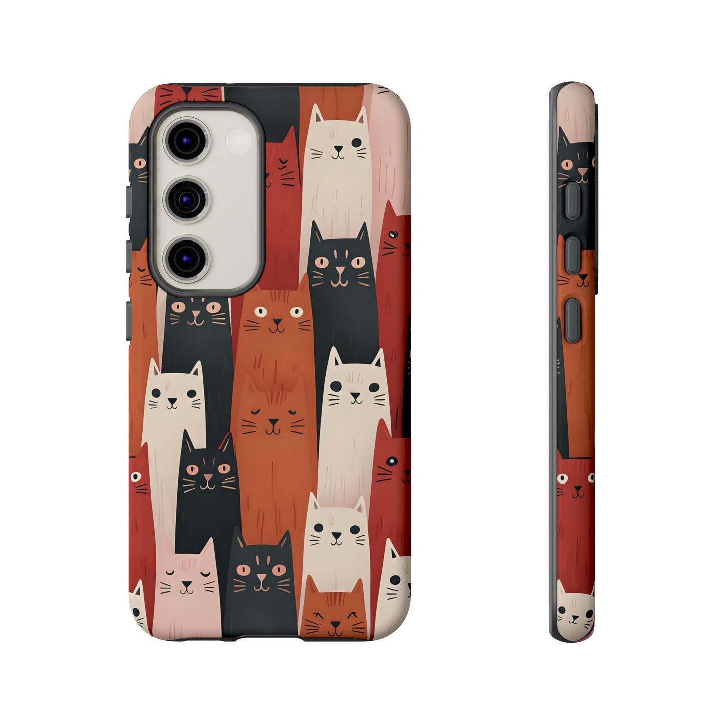 Playful Cat Phone Case - Tough & Stylish Purrfect for Cat Lovers