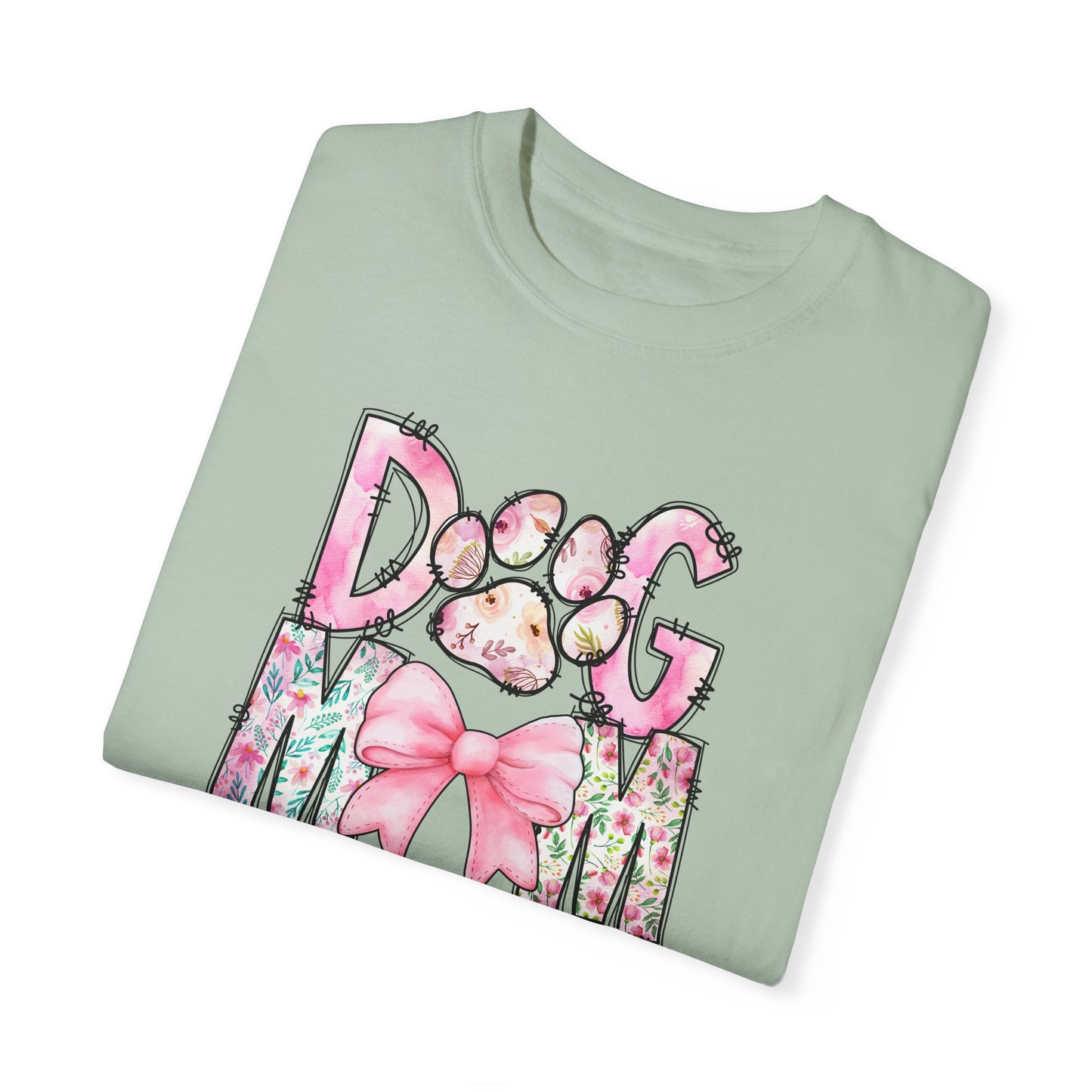 Cute Dog Mom T-Shirt | Garment-Dyed Unisex Tee for Dog Lovers