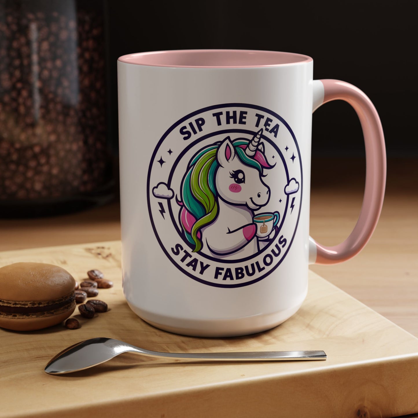 Unicorn Accent Coffee Mug - Sip the Tea, Stay Fabulous - Fun Gift for Unicorn Lovers