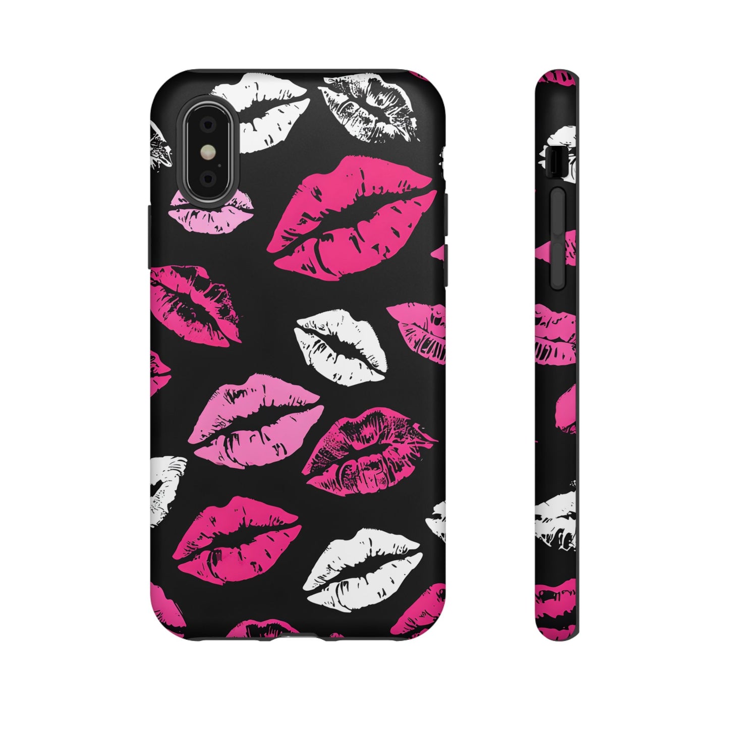 Lips Print iPhone Case - Stylish Tough Phone Cover