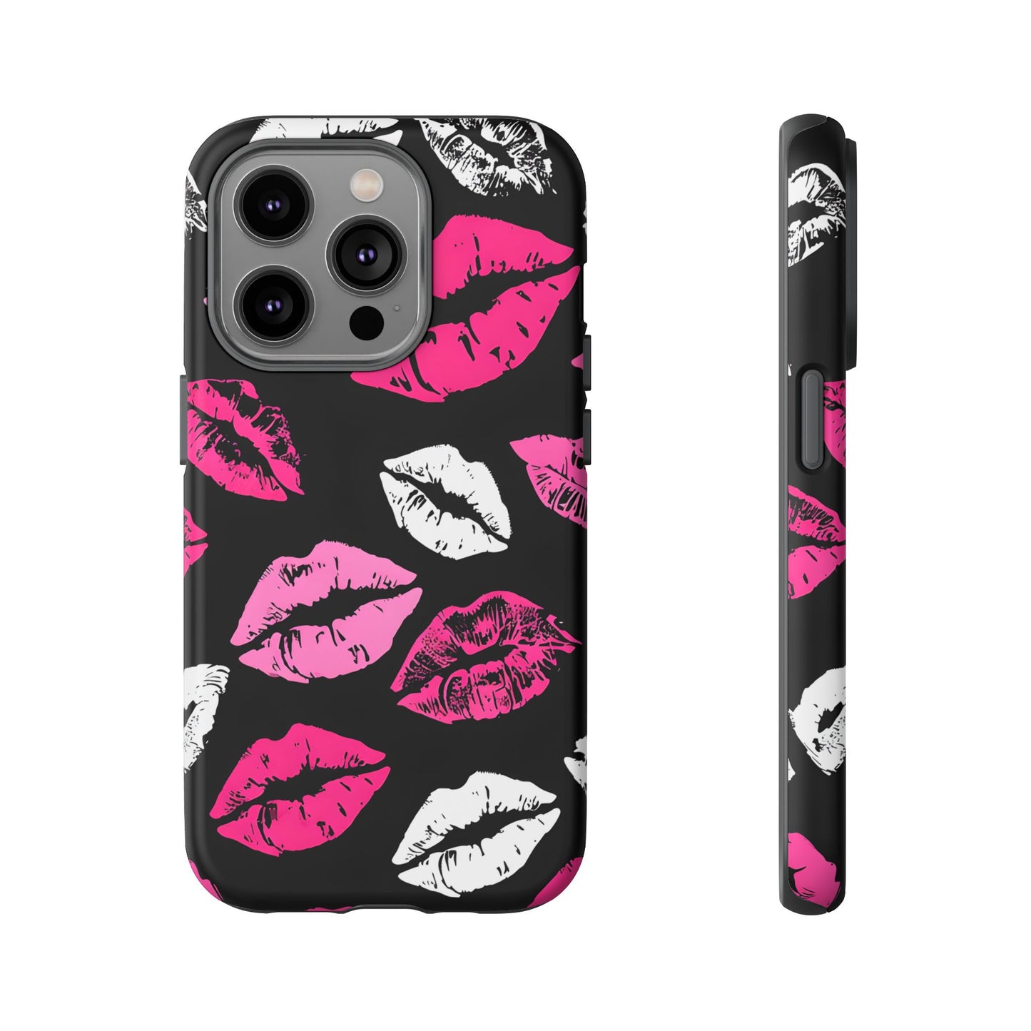 Lips Print iPhone Case - Stylish Tough Phone Cover