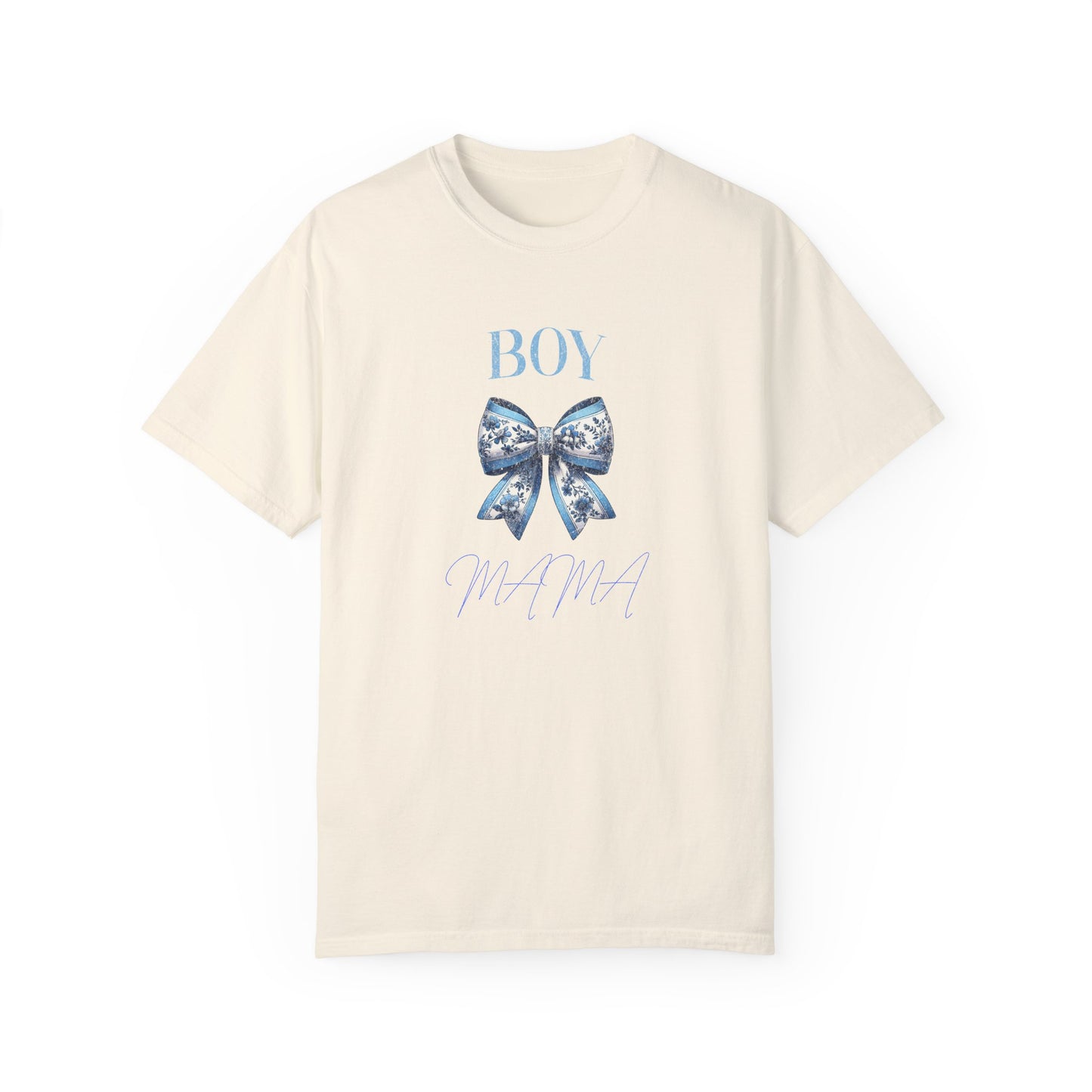 Boy Mama T-Shirt | Garment-Dyed Unisex Tee for Proud Moms