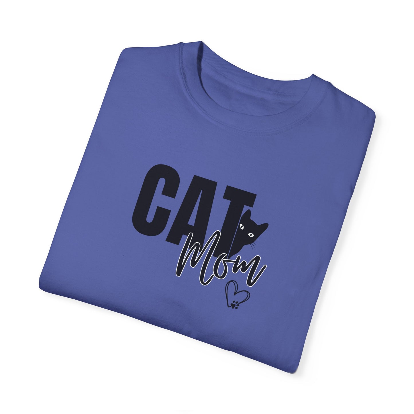 Cat Mom Unisex Garment-Dyed T-Shirt – Perfect Gift for Cat Lovers