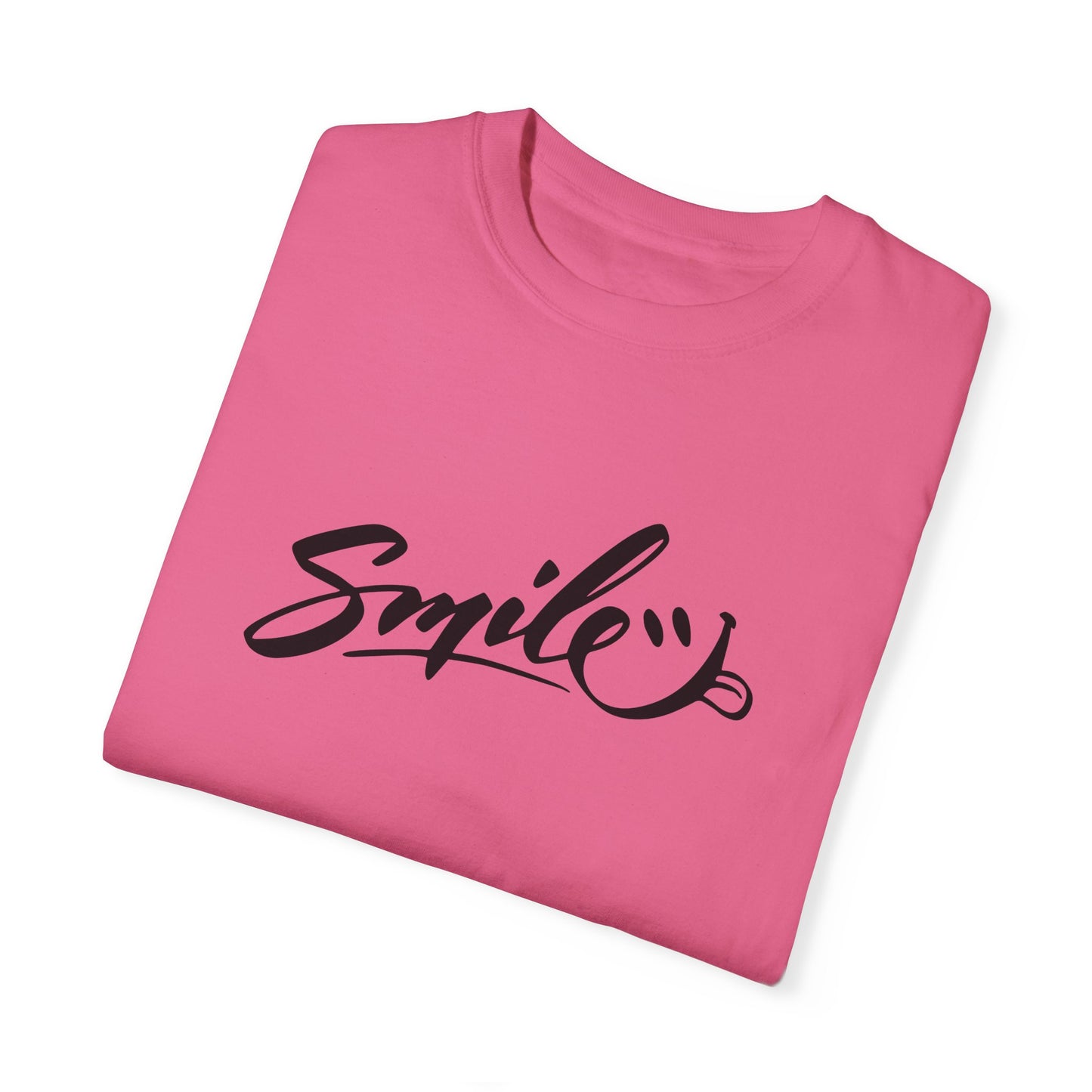 Unisex Smile T-Shirt | Garment-Dyed Cotton Tee for Everyday Joy