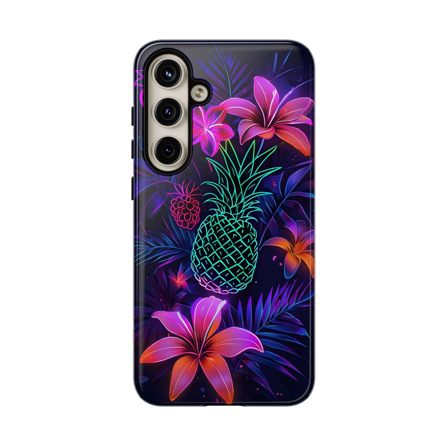 Tough Cases - Tropical Neon Floral iPhone Case