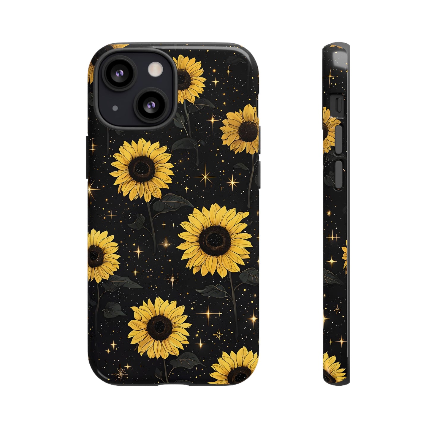Sunflower Galaxy Tough Case - Durable Phone Cover with Floral Design