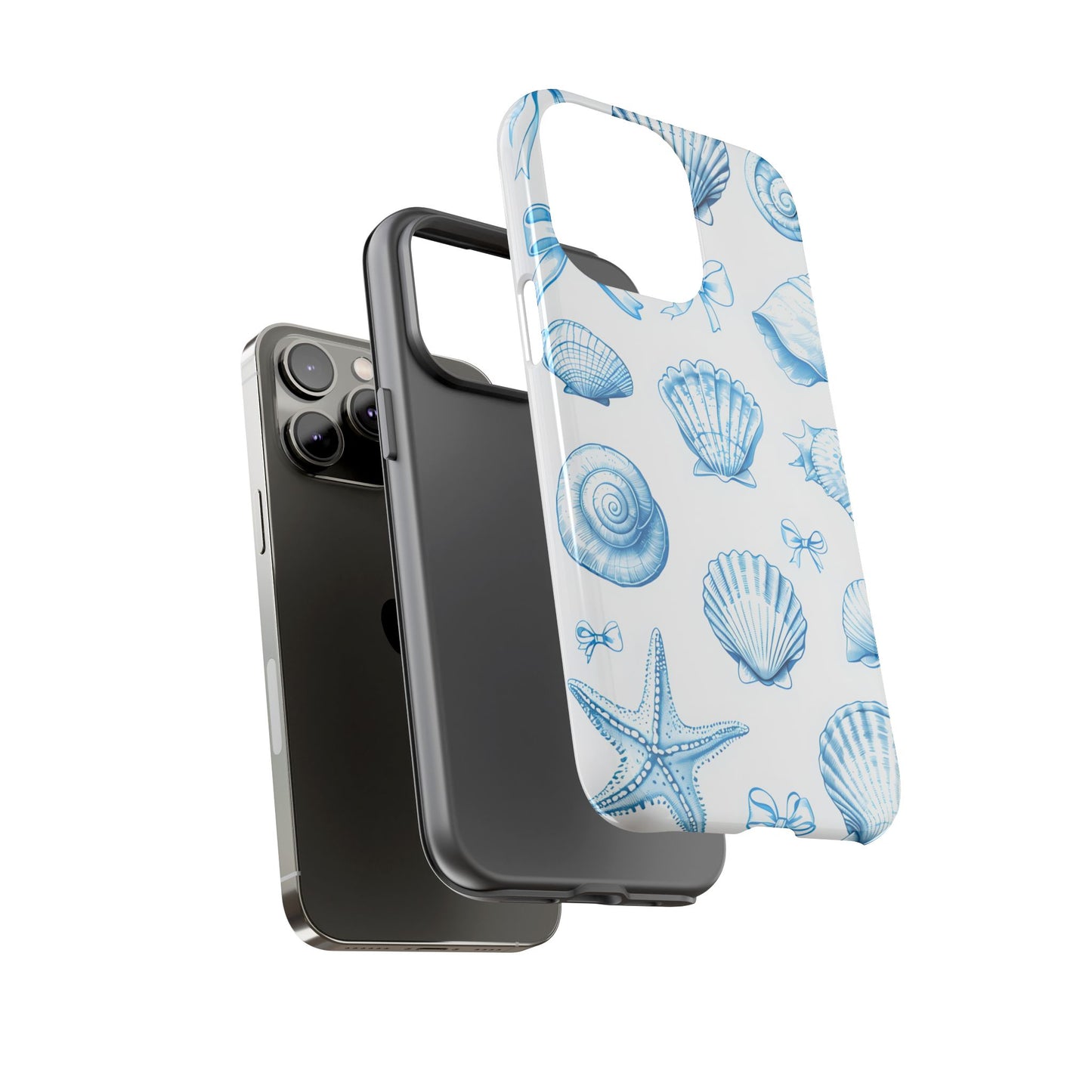 Coquette-Coastal Ocean-Themed Phone Case - Seashell and Starfish Design