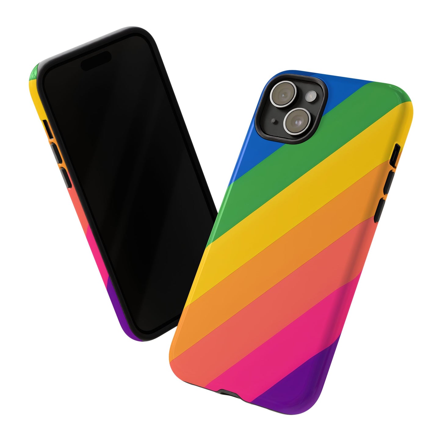 Vibrant Rainbow Phone Case - Tough & Stylish