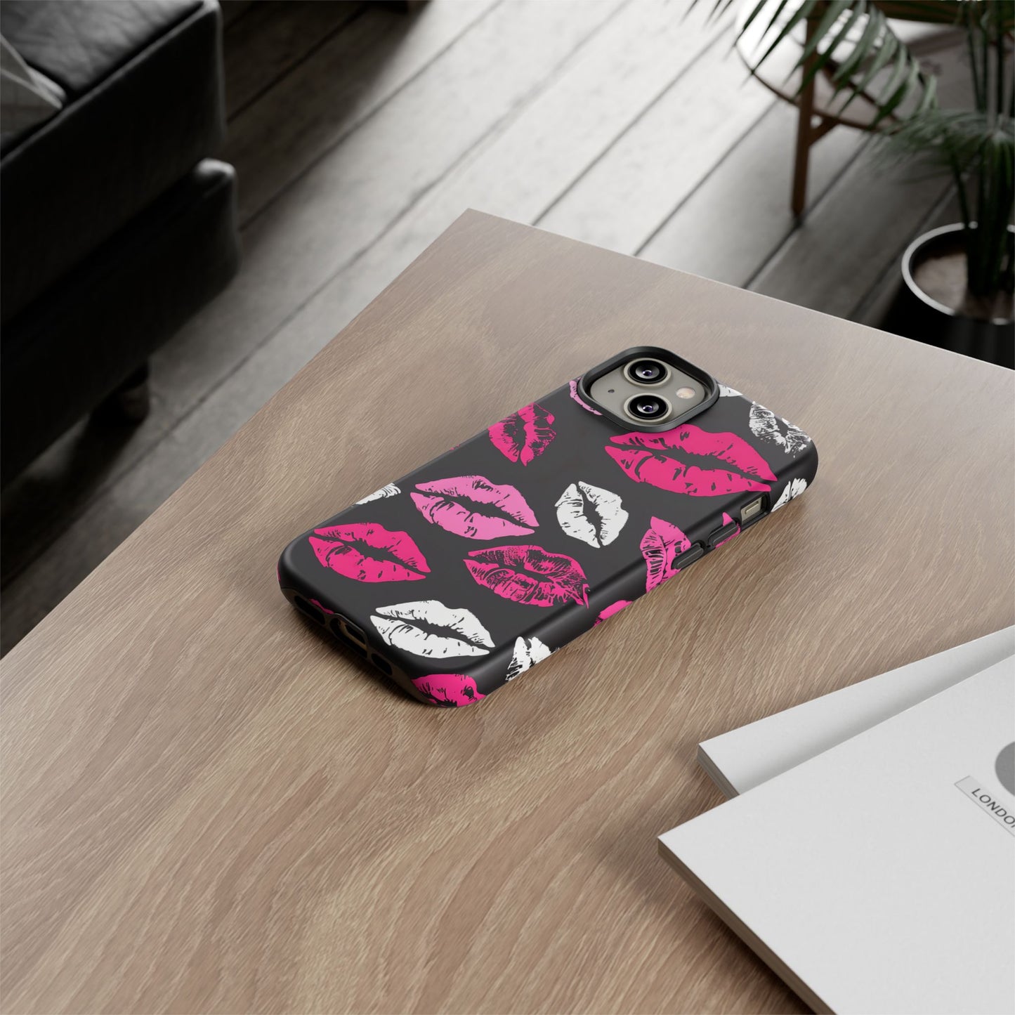 Lips Print iPhone Case - Stylish Tough Phone Cover