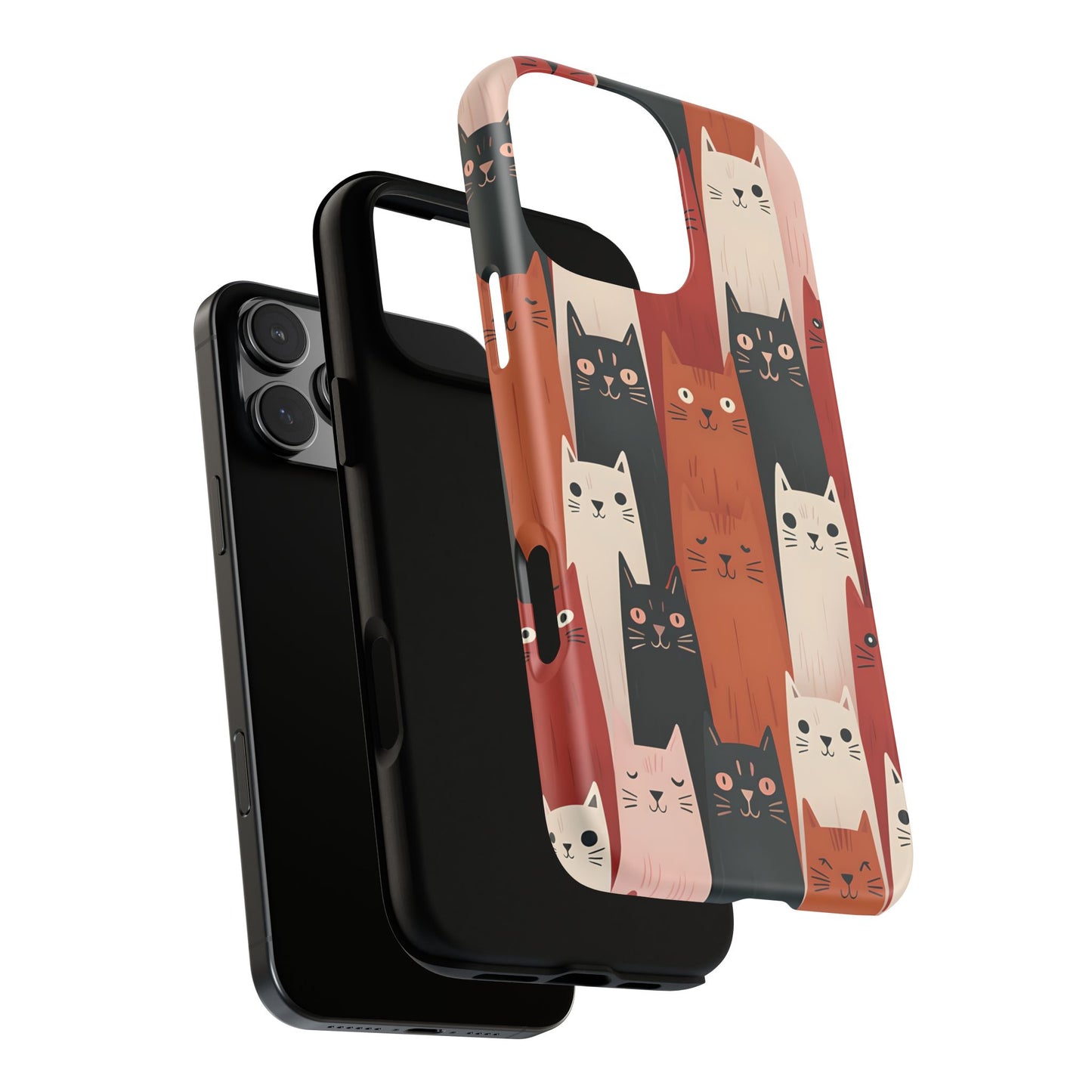 Playful Cat Phone Case - Tough & Stylish Purrfect for Cat Lovers