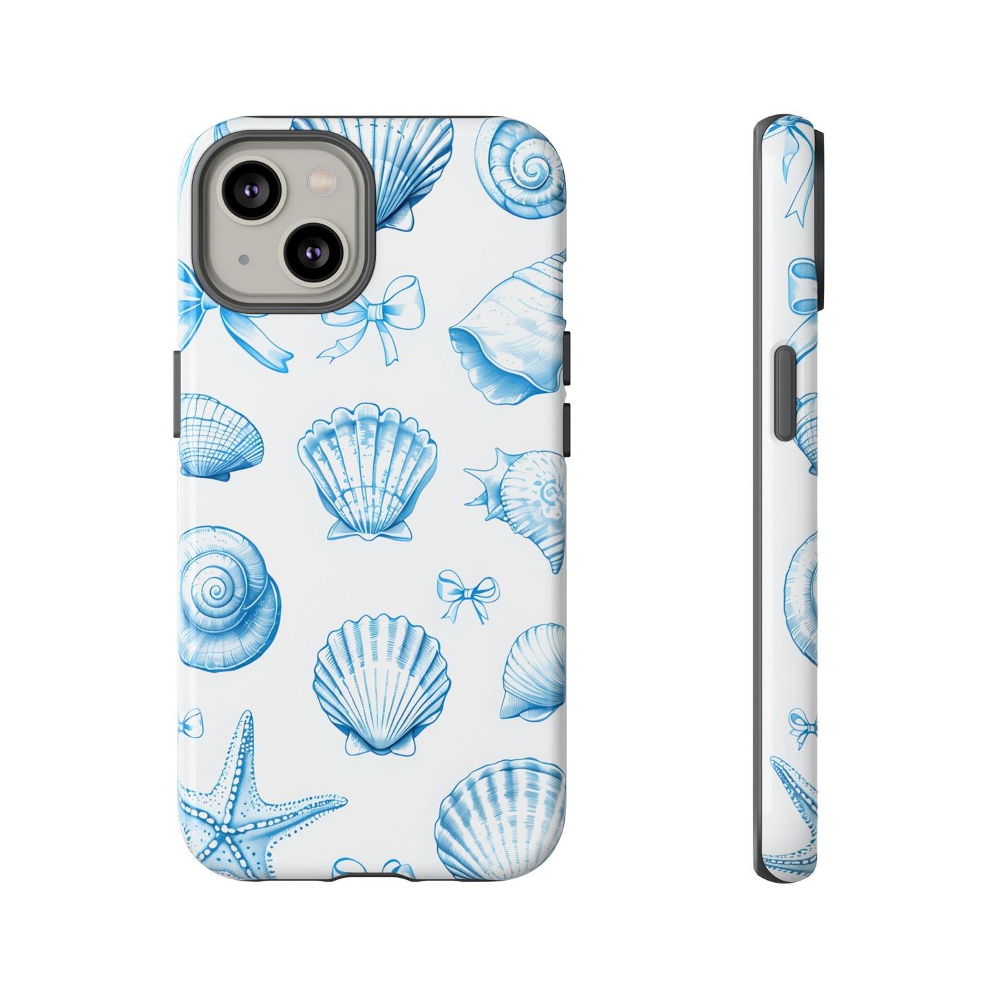 Coquette-Coastal Ocean-Themed Phone Case - Seashell and Starfish Design