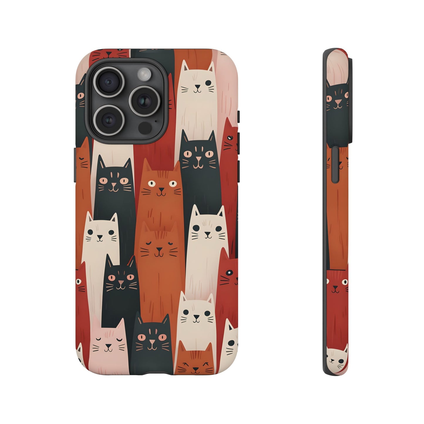 Playful Cat Phone Case - Tough & Stylish Purrfect for Cat Lovers