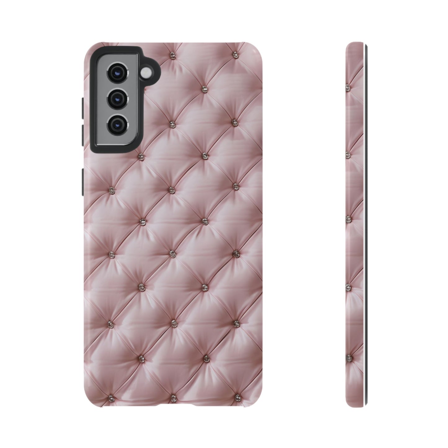 Luxury Pink Quilted Phone Case - Tough Cases for Stylish Protection
