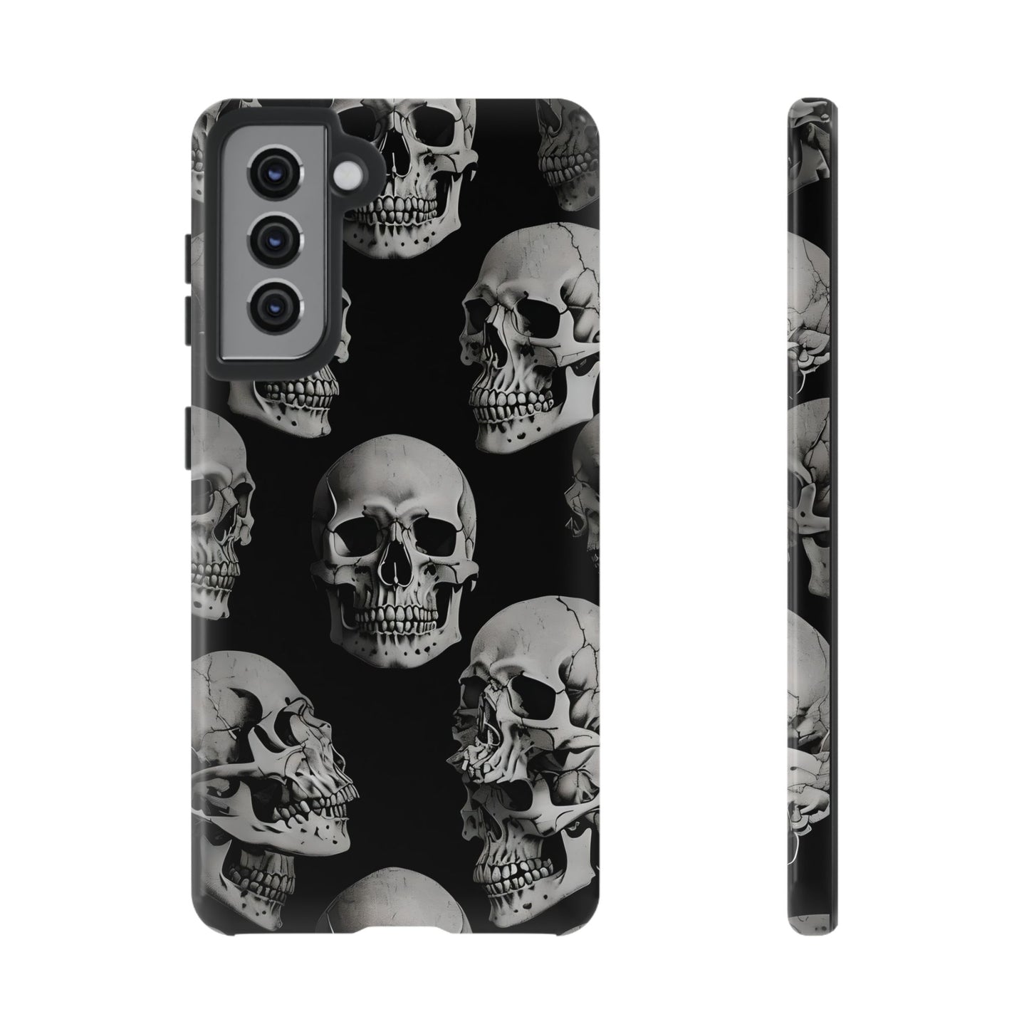 Skull Print Phone Case - Tough Cases for Bold Style