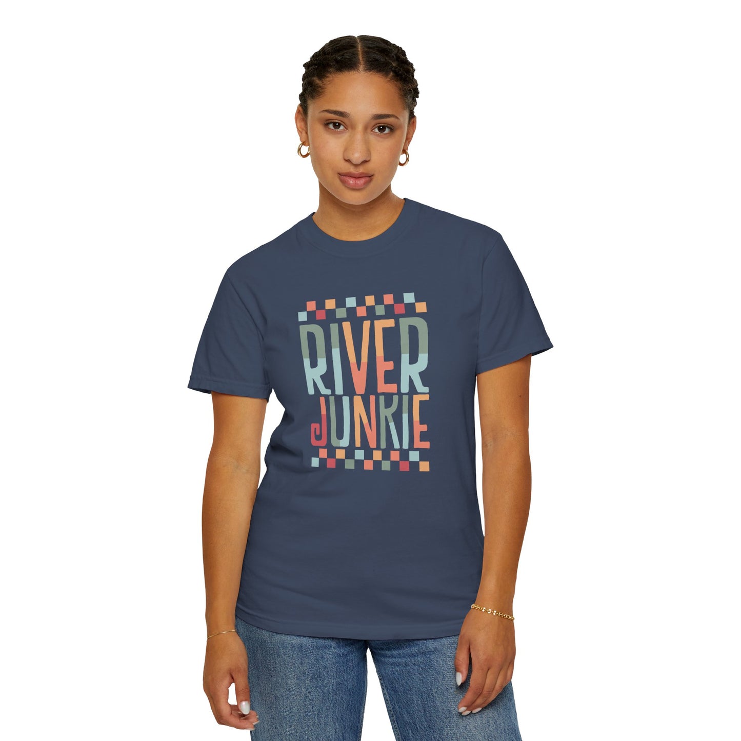 River Junkie Unisex Garment-Dyed T-Shirt - Perfect for Adventure Lovers