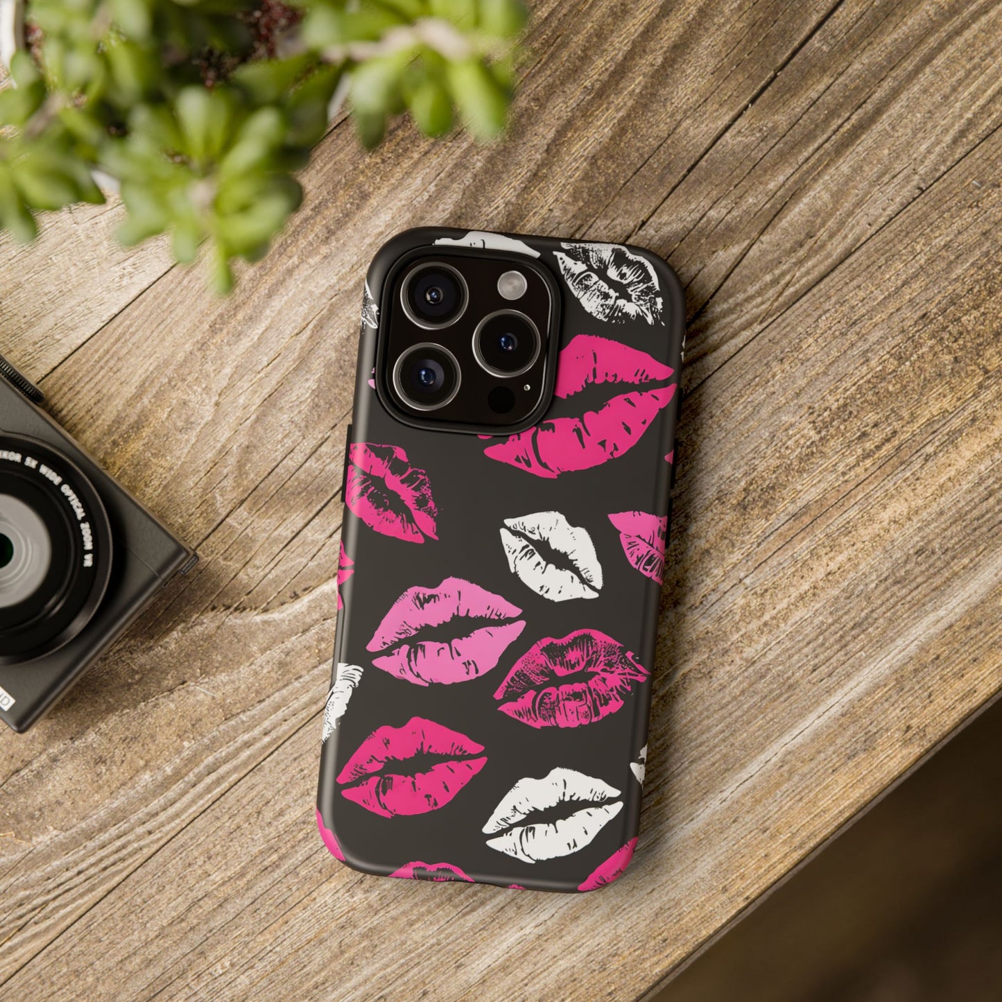 Lips Print iPhone Case - Stylish Tough Phone Cover