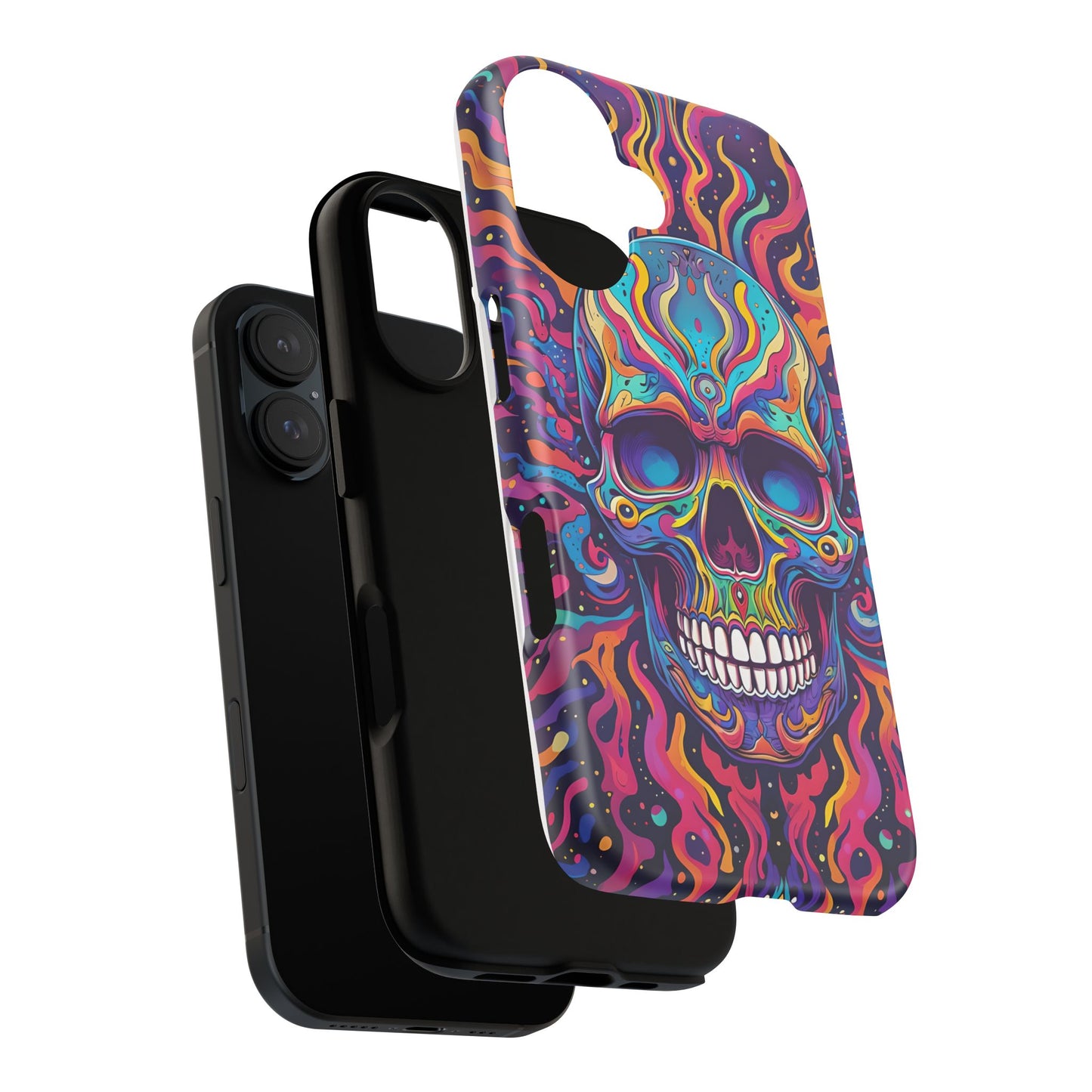 Colorful Skull Phone Case - Tough Cases for Bold Personalities