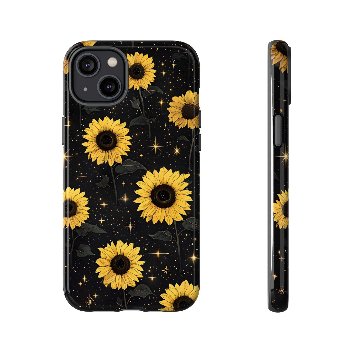 Sunflower Galaxy Tough Case - Durable Phone Cover with Floral Design