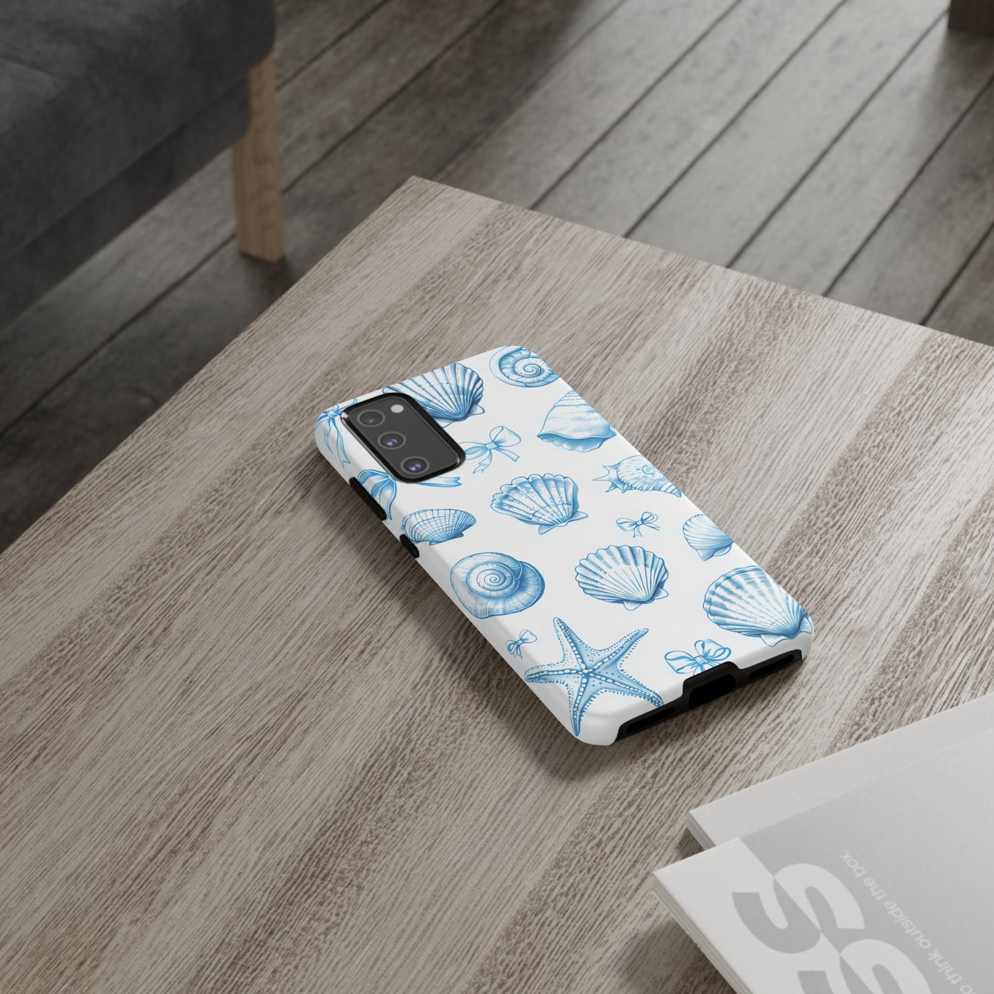 Coquette-Coastal Ocean-Themed Phone Case - Seashell and Starfish Design