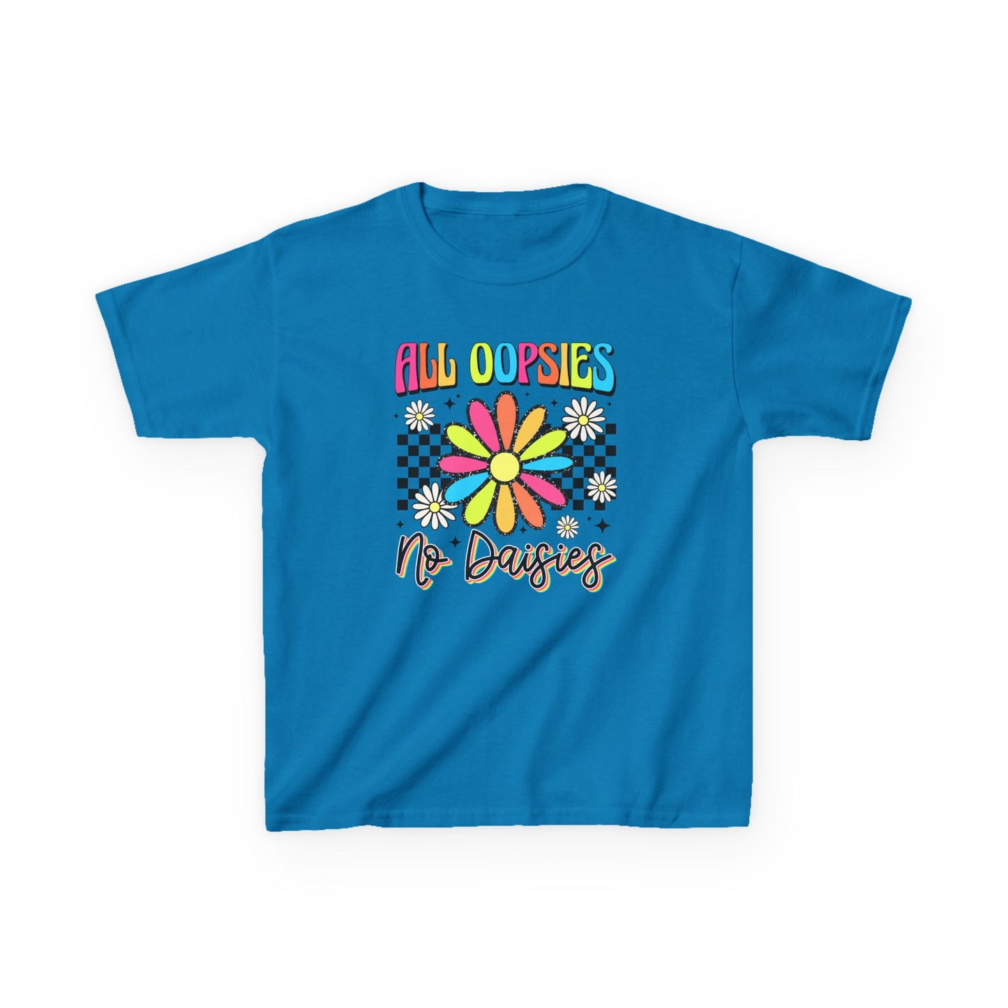 Colorful Kids Tee - 'All Oopsies No Daisies'