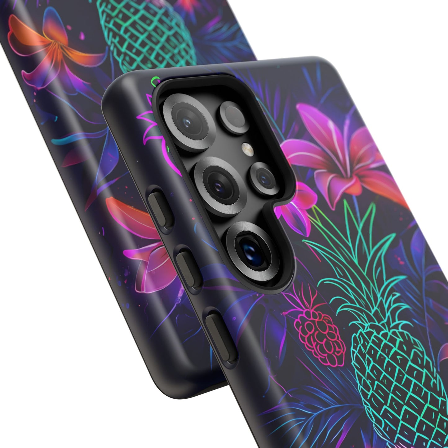 Tough Cases - Tropical Neon Floral iPhone Case