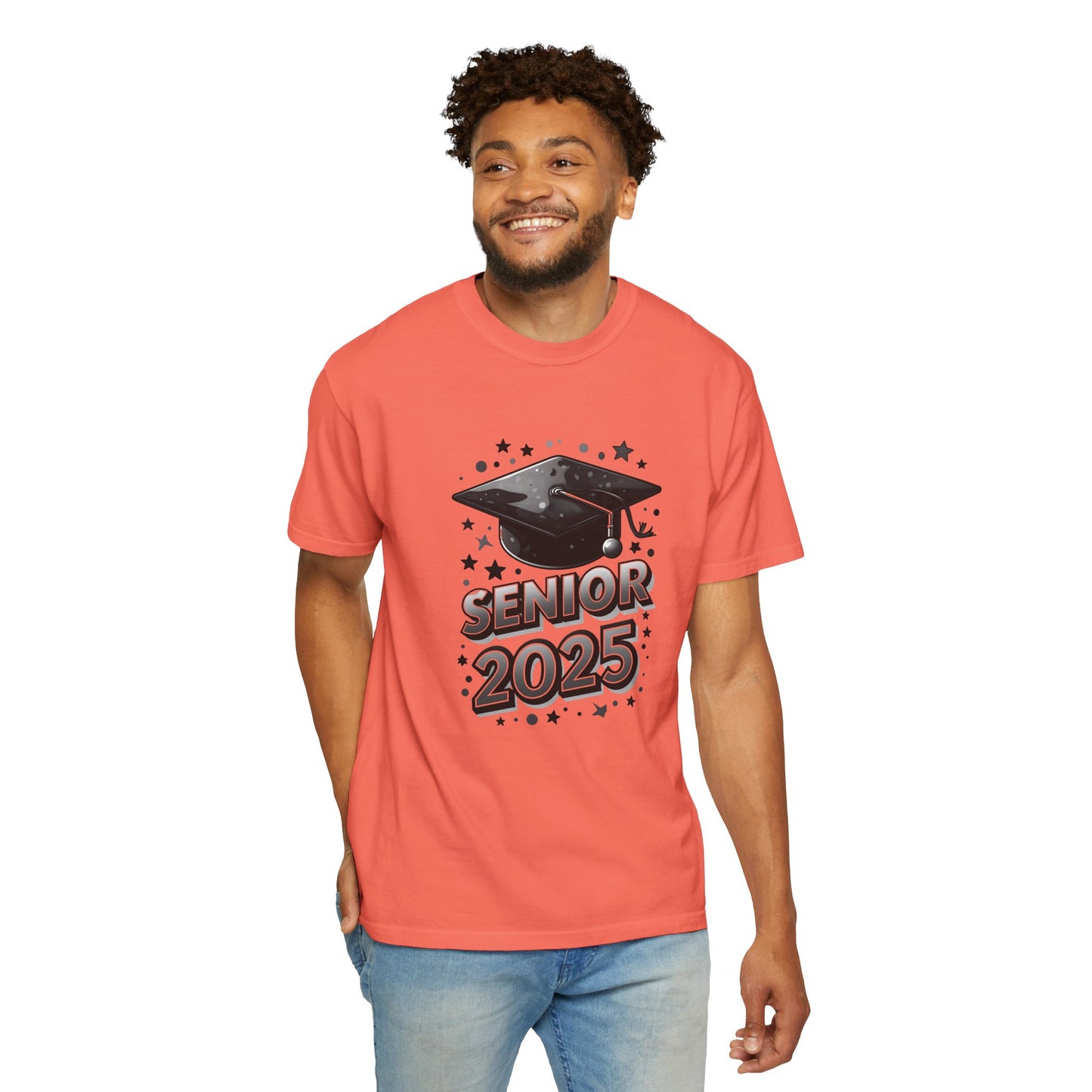 Senior 2025 Unisex Garment-Dyed T-Shirt - Graduation Celebration Tee