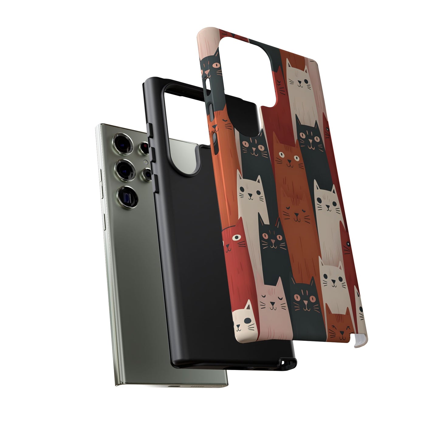 Playful Cat Phone Case - Tough & Stylish Purrfect for Cat Lovers
