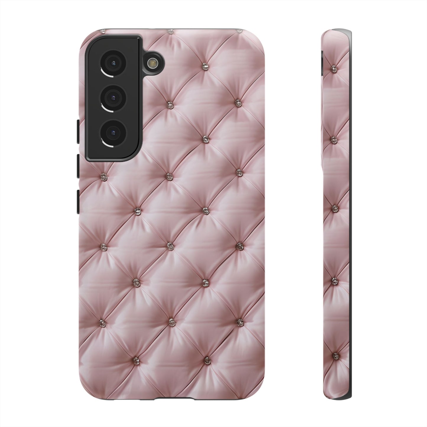 Luxury Pink Quilted Phone Case - Tough Cases for Stylish Protection