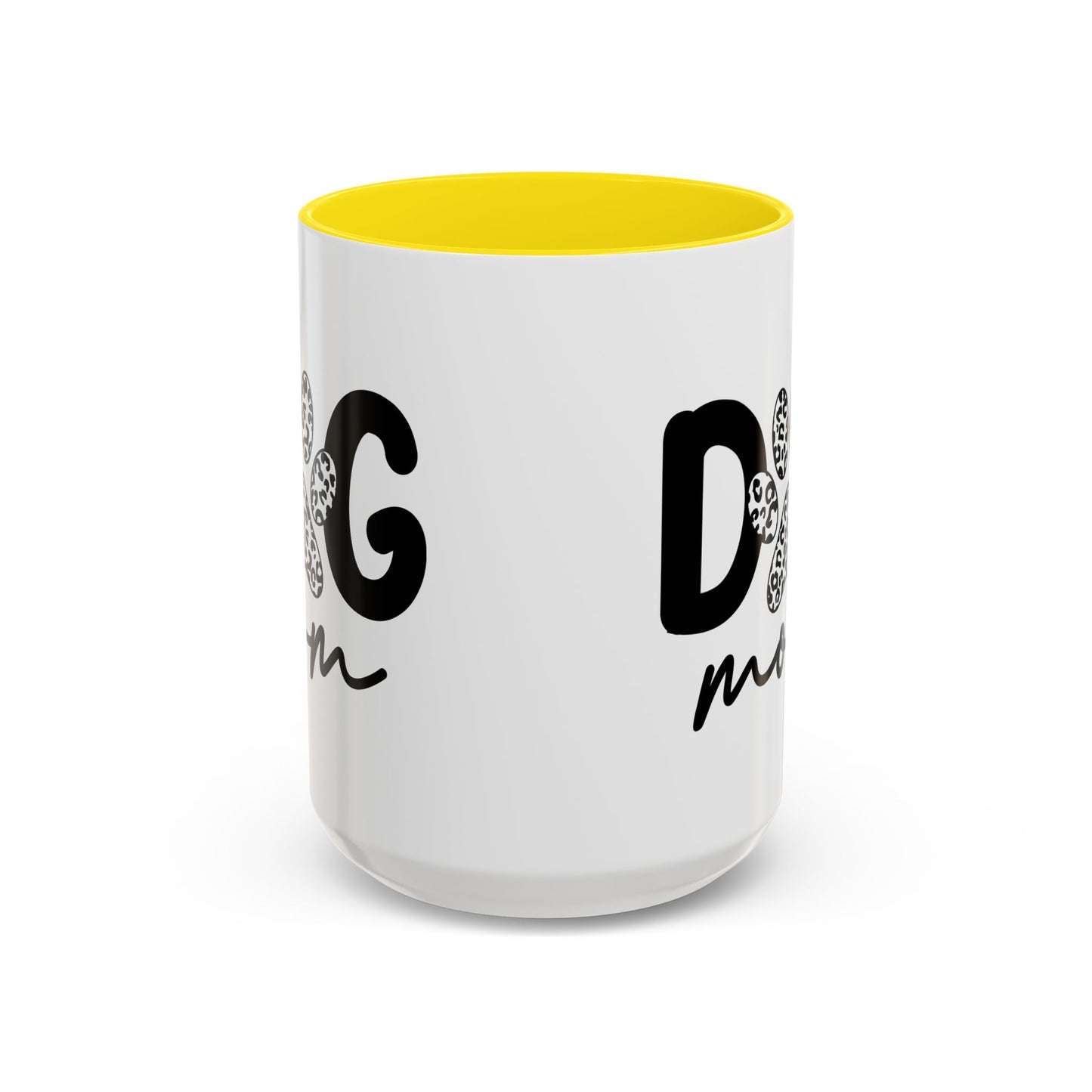 Dog Mom Accent 15oz Coffee Mug - Perfect Gift for Pet Lovers
