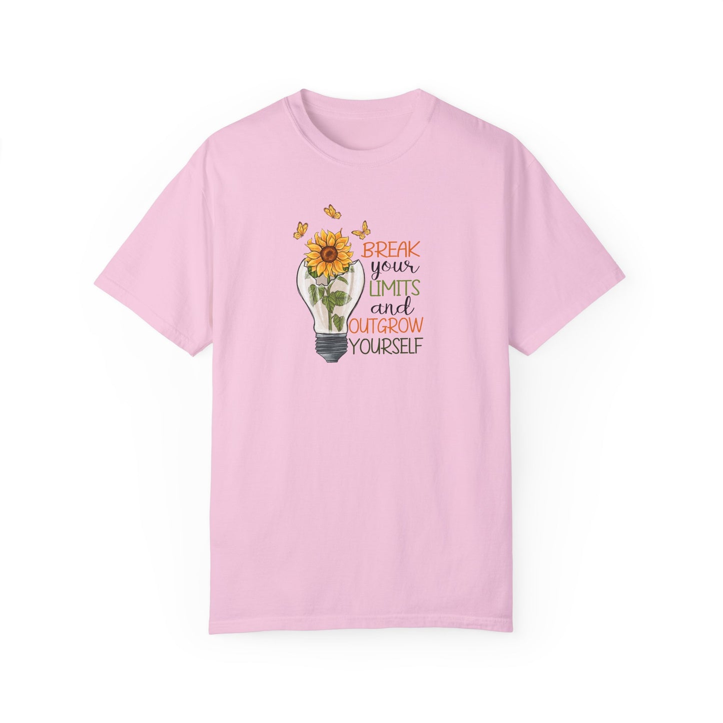 Inspiring Unisex T-Shirt - "Break Your Limits" Floral Design