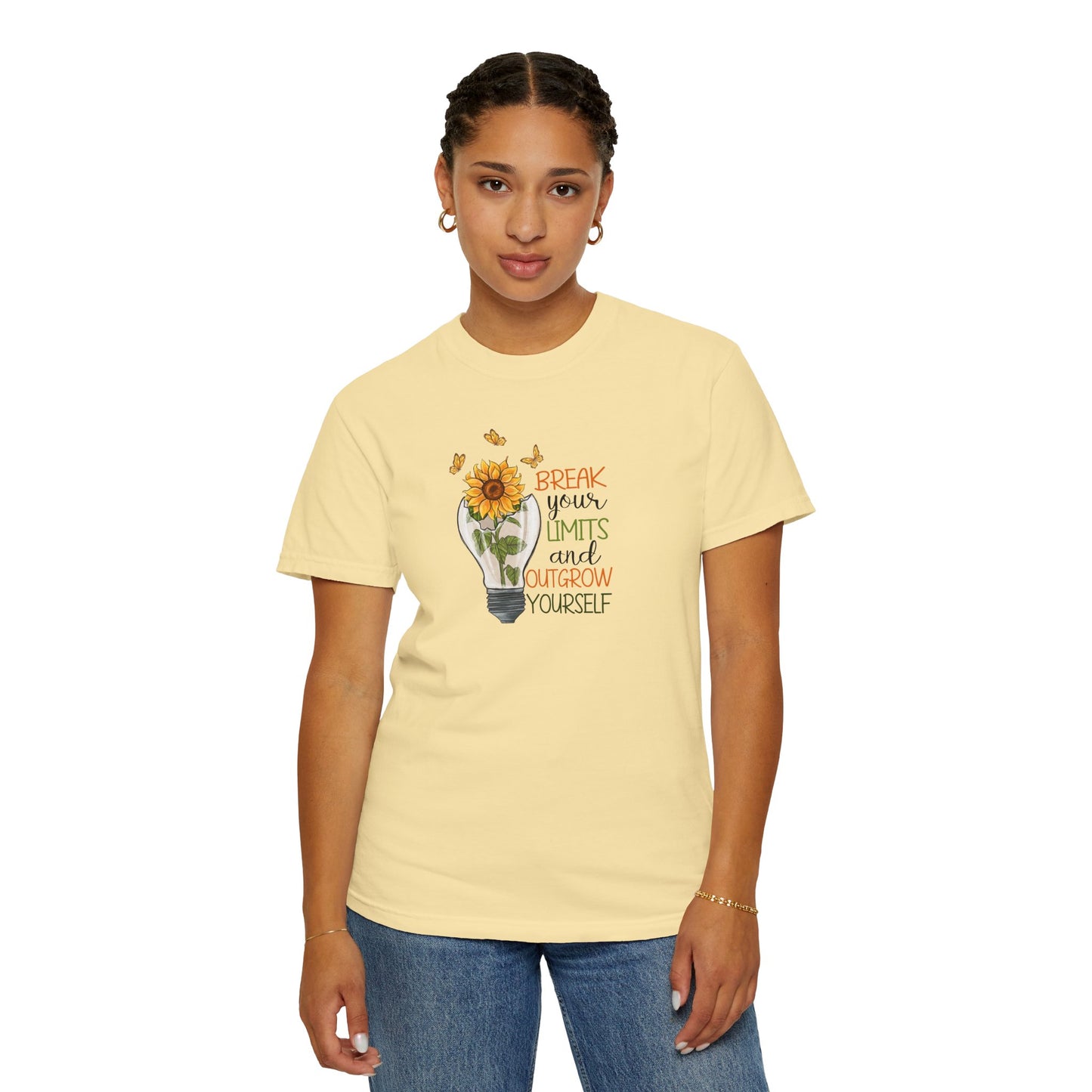 Inspiring Unisex T-Shirt - "Break Your Limits" Floral Design