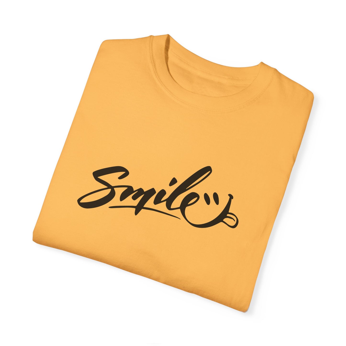 Unisex Smile T-Shirt | Garment-Dyed Cotton Tee for Everyday Joy