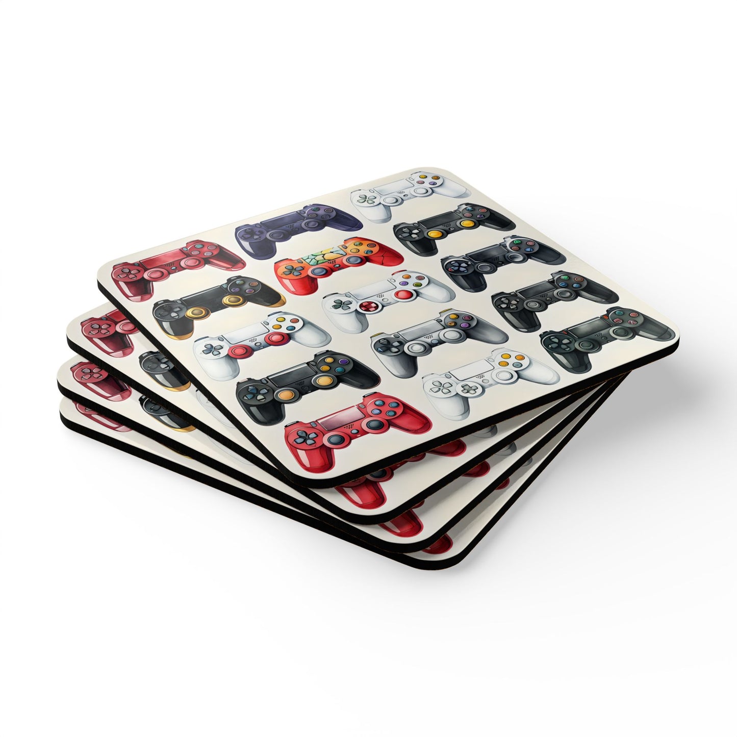 Gamer Cork Coaster Set - Perfect for Enthusiasts and Game Nights