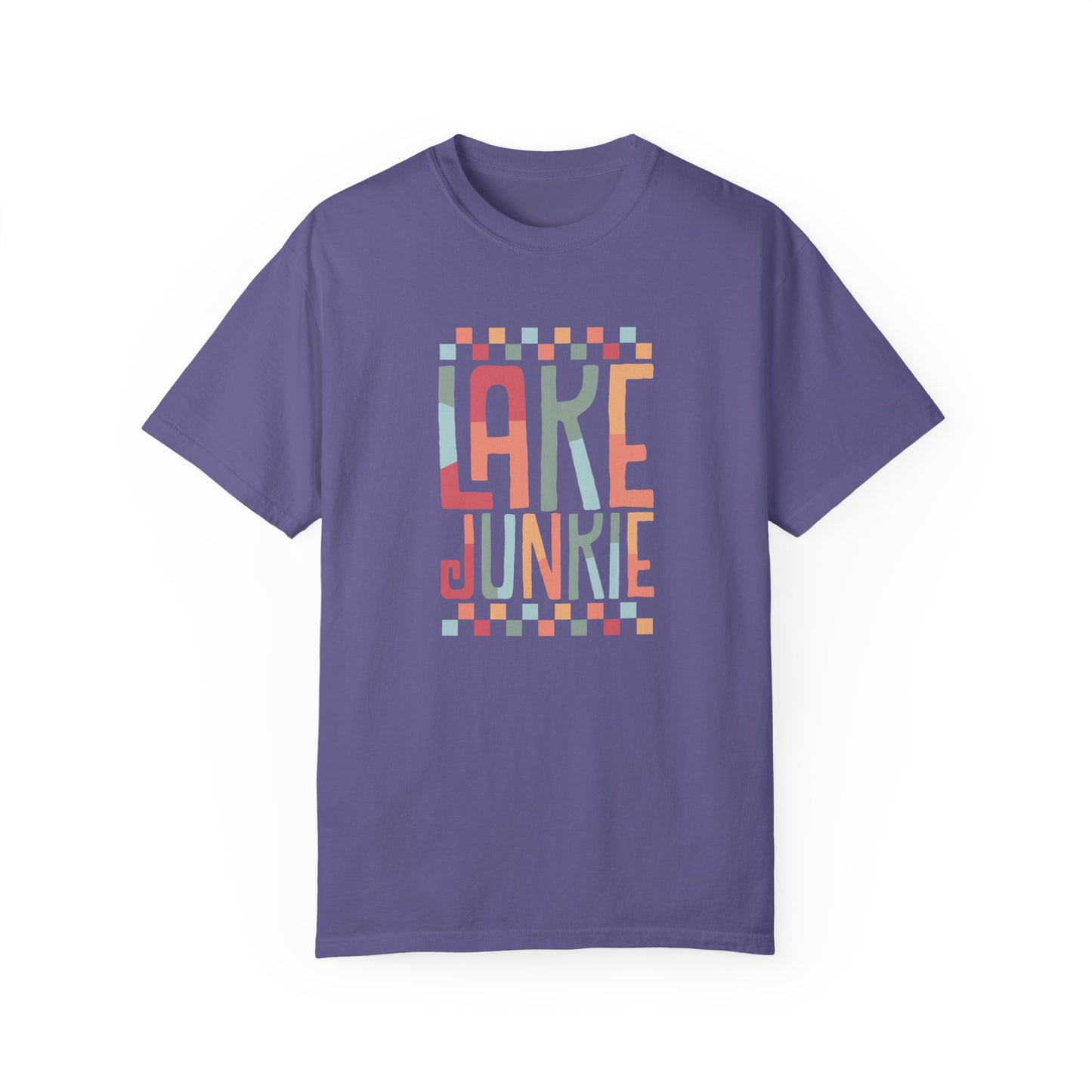 Lake Junkie Unisex Garment-Dyed T-Shirt - Perfect for Lake Lovers and Summer Adventures